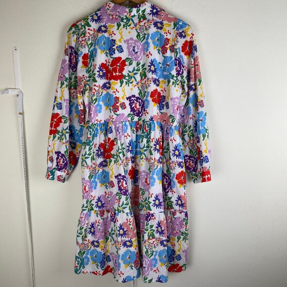 Ro's Garden Romy Dress Size XS Fantasia Floral White Blue Pink Mini - Picture 10 of 14
